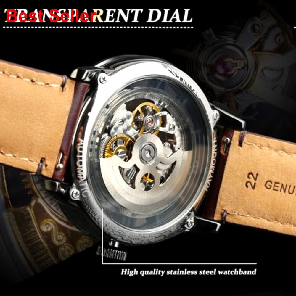 Automatic Mechanical Watch With Skeleton Dial And… - image 4